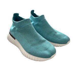 Ilse Jacobsen Tulip Blue Sock Knit Platform Slip-On Sneakers Chunky Sole Size 36
